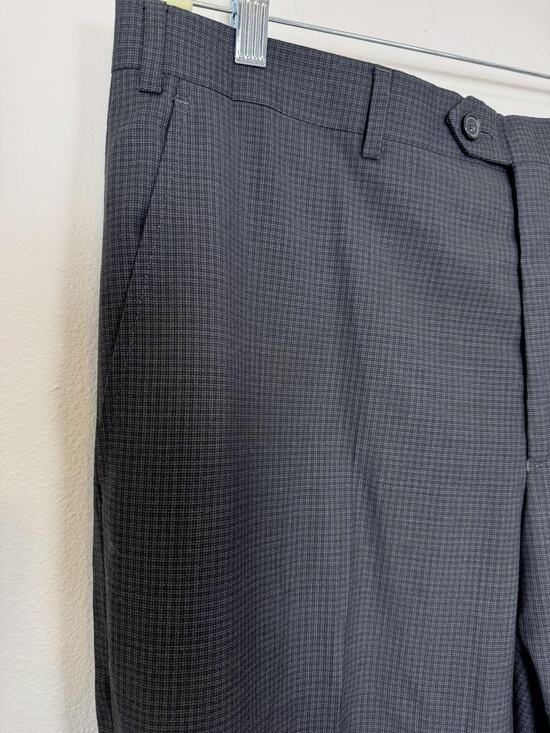 Santorelli Other - Santorelli Pants Mens 38x29 Gray Check Dress Slacks 100% Virgin Wool Italy